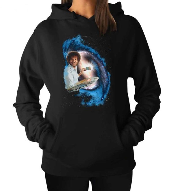 Bob Ross Galaxy Painting Graphic Bob Ross Hoodie