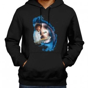 Bob Ross Galaxy Painting Graphic Bob Ross Hoodie