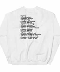 Boys Cry Girls Masturbate Boys Have Feelings Sweatshirt 1