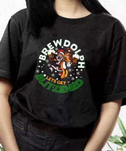 Brewdolph Lets Get Blitzened Christmas T Shirt Xmas Design 2 Brewdolph Lets Get Blitzened Christmas T Shirt Xmas Design 3