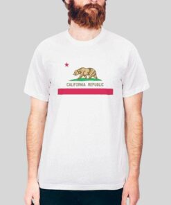 California State Flag Cali Republic T Shirt 1