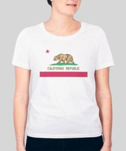 California State Flag Cali Republic T Shirt 3