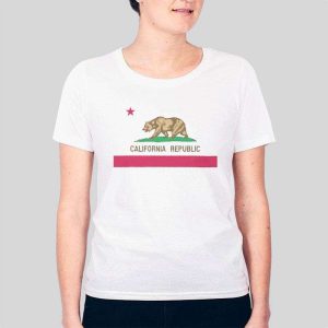 California State Flag Cali Republic T Shirt 3