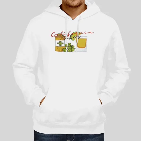 Cannabis Cocktail California Sober Hoodie