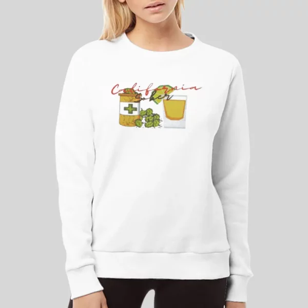 Cannabis Cocktail California Sober Hoodie