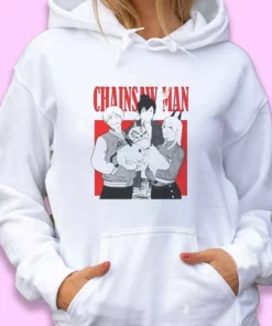 Chainsaw Man Devil Hunters Thanksgiving Hoodie 1 Chainsaw Man Devil Hunters Thanksgiving Hoodie 2