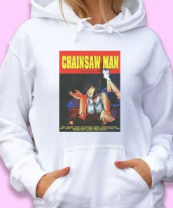 Chainsaw Man Pulp Fiction Thanksgiving Hoodie 1 Chainsaw Man Pulp Fiction Thanksgiving Hoodie 2