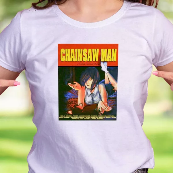 Chainsaw Man Pulp Fiction Thanksgiving Vintage T Shirt