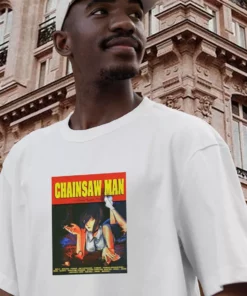 Chainsaw Man Pulp Fiction Thanksgiving Vintage T Shirt 3