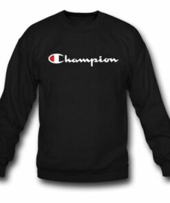 Champion White Script Sweatshirt 1