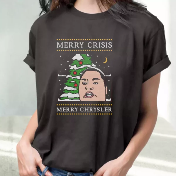 Christine Sydelko Merry Crimus Crisis Chrysler Christmas T Shirt Xmas Design