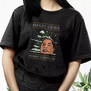 Christine Sydelko Merry Crimus Crisis Chrysler Christmas T Shirt Xmas Design 3