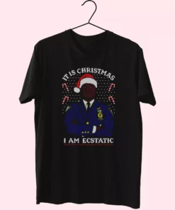 Christmas Captain Raymond Holt I Am Ecstatic T Shirt Xmas Design 1