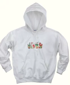 Christmas Snowman Latte Coffee Lover Ugly Christmas Hoodie 1