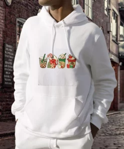 Christmas Snowman Latte Coffee Lover Ugly Christmas Hoodie 2 Christmas Snowman Latte Coffee Lover Ugly Christmas Hoodie 3