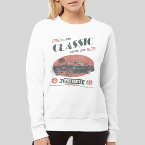 Classic Car Show West Coast Vintage Car Hoodie 4