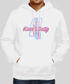 Come To The Sip Lane Kiffin White Hoodie 1