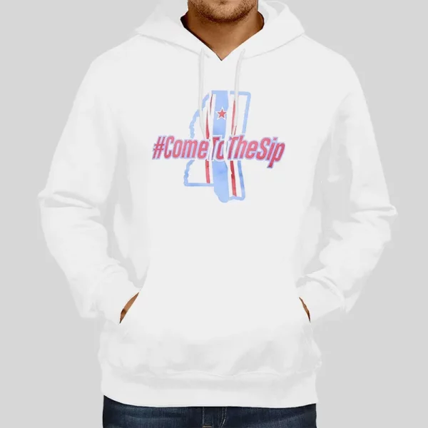 Come To The Sip Lane Kiffin White Hoodie