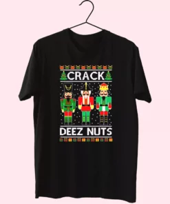 Crack Deez Nuts T Shirt Xmas Design 1