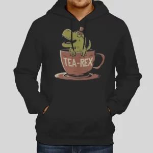 Cute Drinking And Chilltea Rex Hoodie