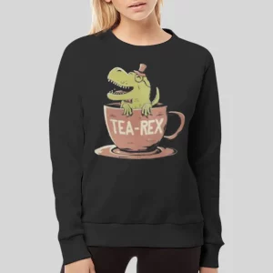 Cute Drinking And Chilltea Rex Hoodie 4