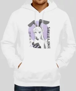 Cute Goth Anime Girl Mai San Hoodie 1