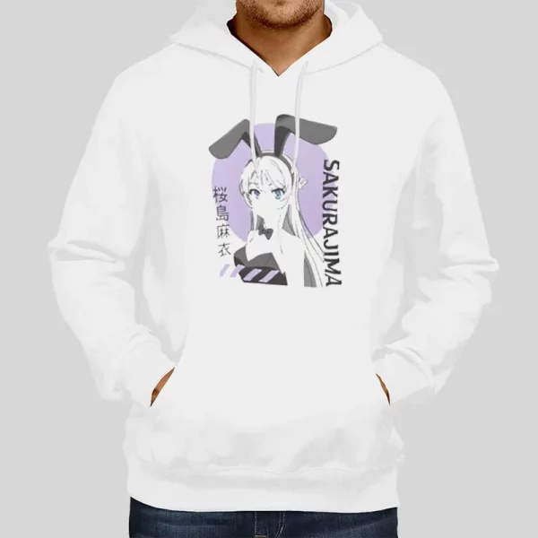 Cute Goth Anime Girl Mai San Hoodie