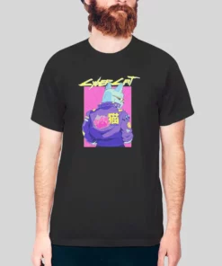 Cyberpunk Pun Cat Cyberkitty Hoodie 2