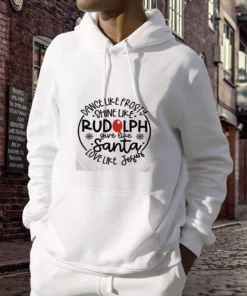 Dance Like Frosty Shine Like Rudolph Give Like Santa Ugly Christmas Hoodie 2 Dance Like Frosty Shine Like Rudolph Give Like Santa Ugly Christmas Hoodie 3