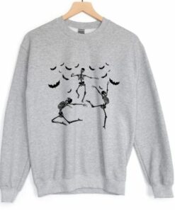 Dancing Skeletons Bat Fly Sweatshirt 2