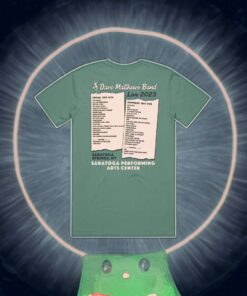 Dave Matthews Band Saratoga Springs 2023 Setlist Shirt 2