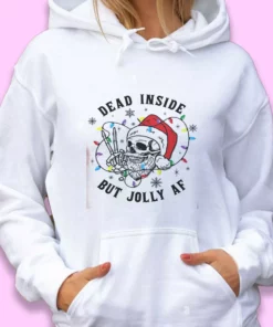 Dead Inside But Jolly Af Ugly Christmas Hoodie 1 Dead Inside But Jolly Af Ugly Christmas Hoodie 2