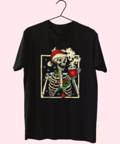 Dead Inside Skeleton Christmas T Shirt Xmas Design 1