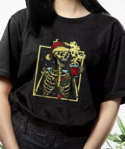 Dead Inside Skeleton Christmas T Shirt Xmas Design 3