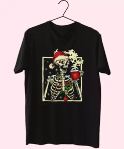 Dead Inside Skeleton Christmas T Shirt Xmas Design 4