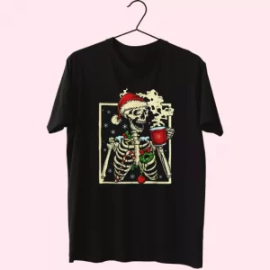 Dead Inside Skeleton Christmas T Shirt Xmas Design 4