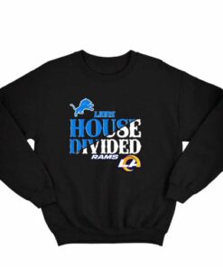 Detroit Lions vs Los Angeles Rams house divided Sweatshirt 3 Detroit Lions vs Los Angeles Rams house divided Sweatshirt 4