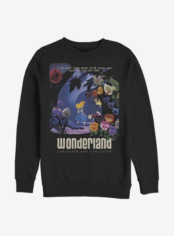 Disney Alice In Wonderland Curiouser Crew Sweatshirt