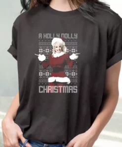 Dolly Parton Holly Dolly Christmas T Shirt Xmas Design 2