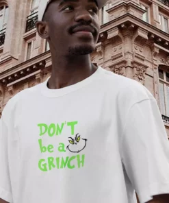 DonT Be A Grinch Cute Face Thanksgiving Vintage T Shirt 3