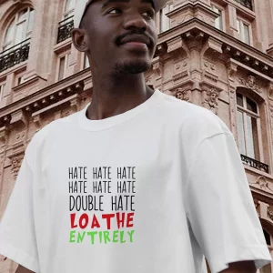 Double Hate Loa The Entirely Funny Christmas T Shirt 3