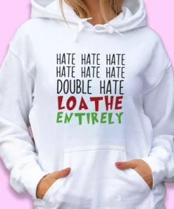 Double Hate Loa The Entirely Ugly Christmas Hoodie 2