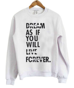 Dream As If You Will Live Forever Sweatshirt 2