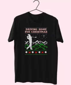 Driving Home For Christmas Golf T Shirt Xmas Design 3 Driving Home For Christmas Golf T Shirt Xmas Design 4