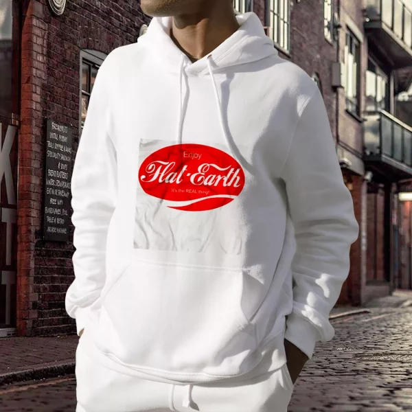 Enjoy Flat It’s The Real Thing Day Earth Day Hoodie