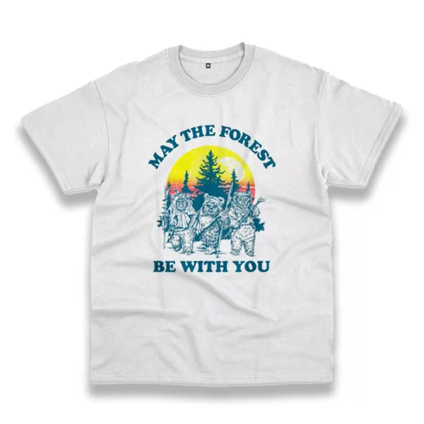 Ewok Sunset May The Forest Be With You Casual Earth Day T Shirt