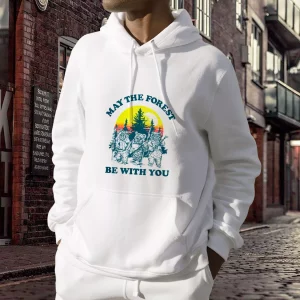 Ewok Sunset May The Forest Be With You Day Earth Day Hoodie 3