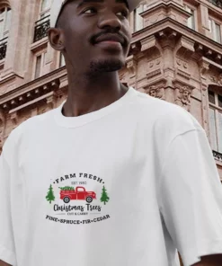 Farm Fresh Christmas Trees Truck Funny Christmas T Shirt 2 Farm Fresh Christmas Trees Truck Funny Christmas T Shirt 3