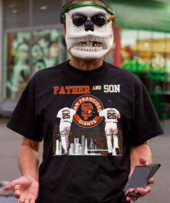 Father And Son San Francisco Giants Bonds Signatures 2023 T Shirt 1