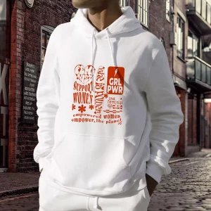 Feminist Empower The Planet Quote Day Earth Day Hoodie 3